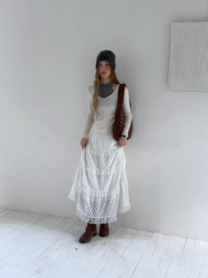 Women Cut Out High Neck Knit Pullover Slim Fit