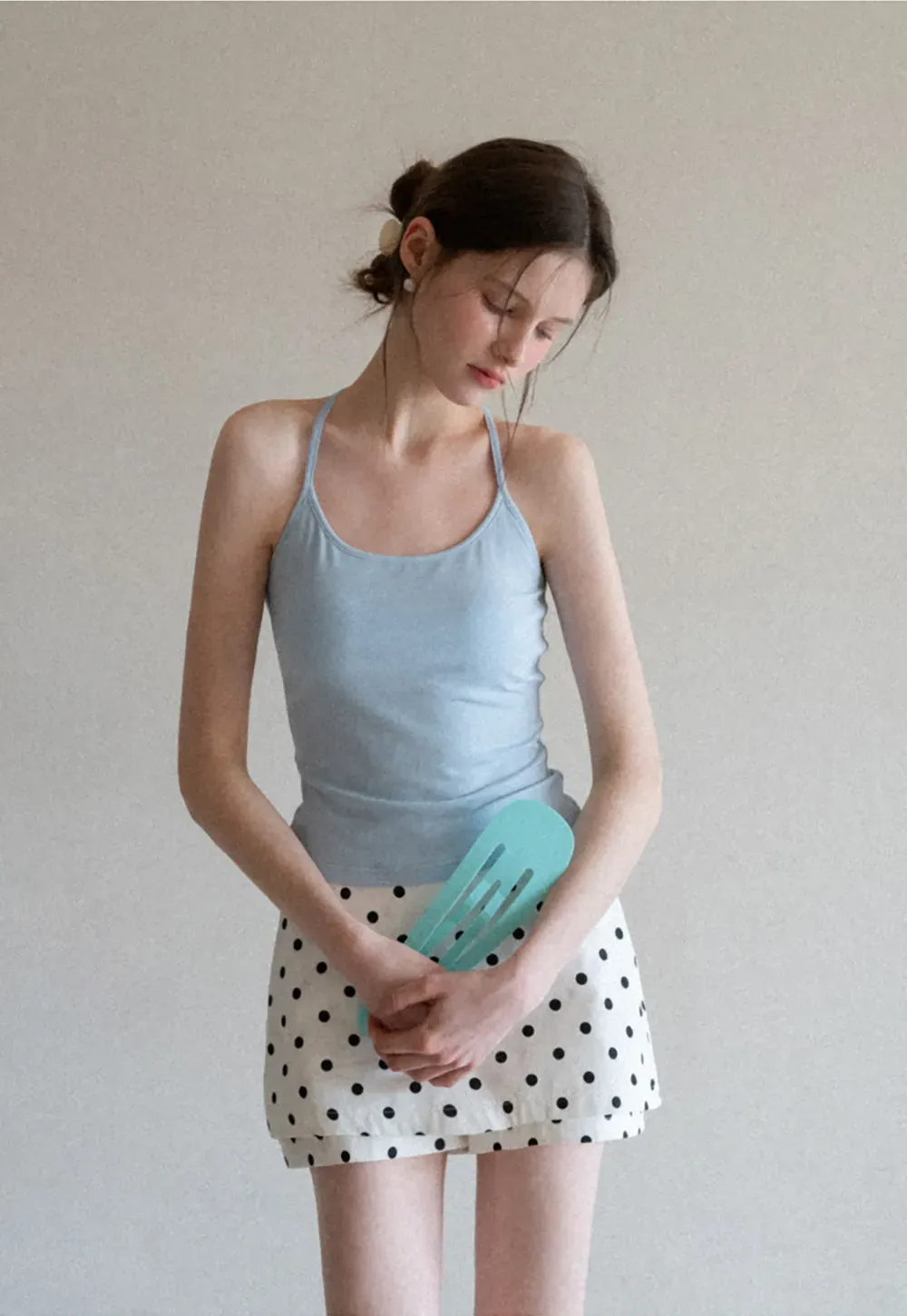 Slim Fit Tank Top with Thin Straps