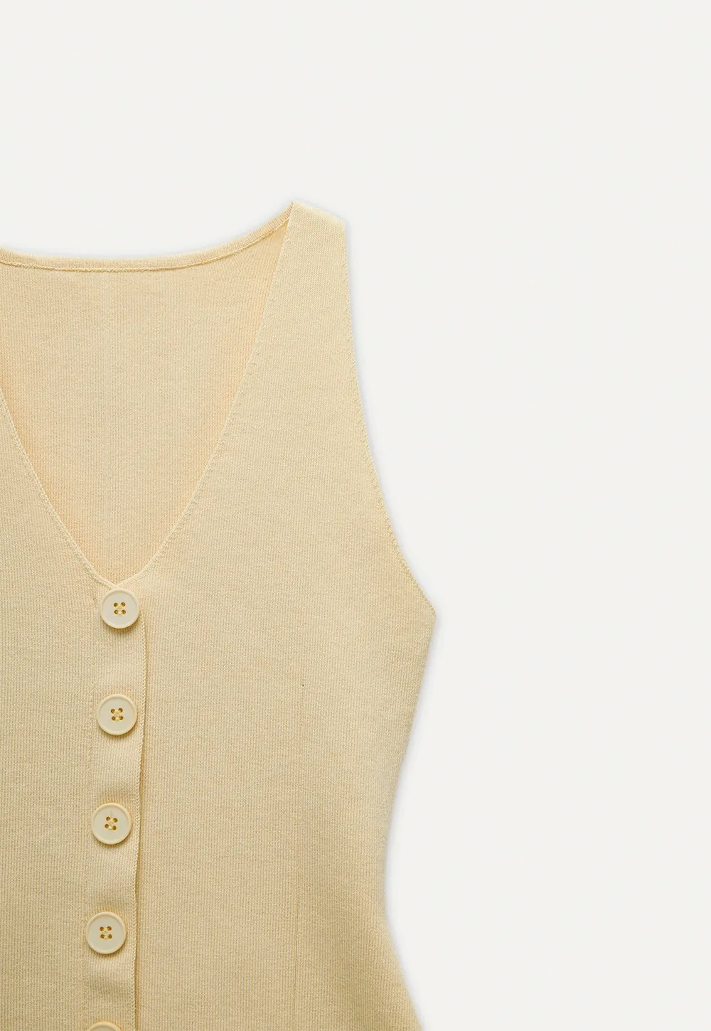 Women’s Button-Front Ribbed Tank Top