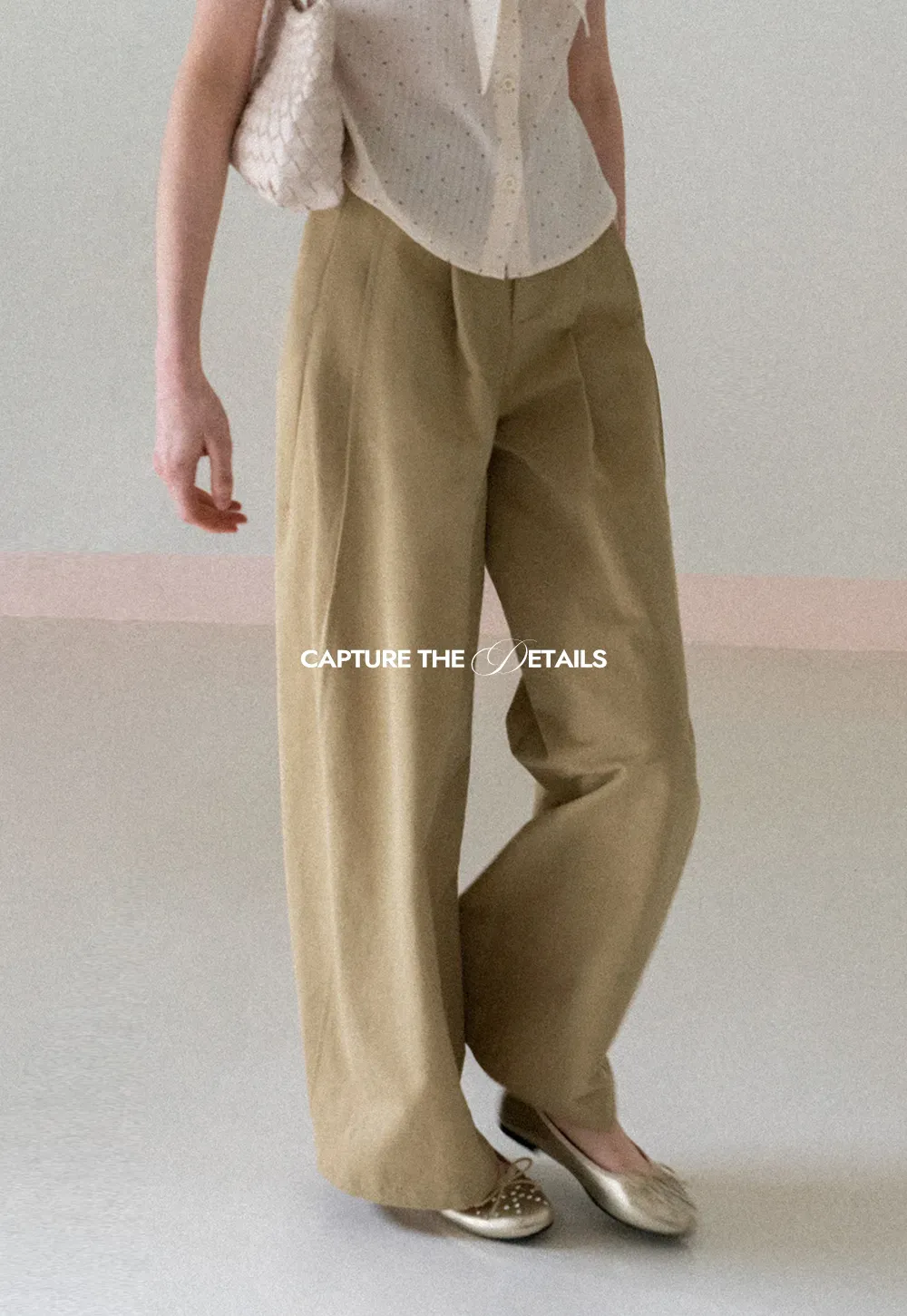 Wide Leg Pleated Casual Pants