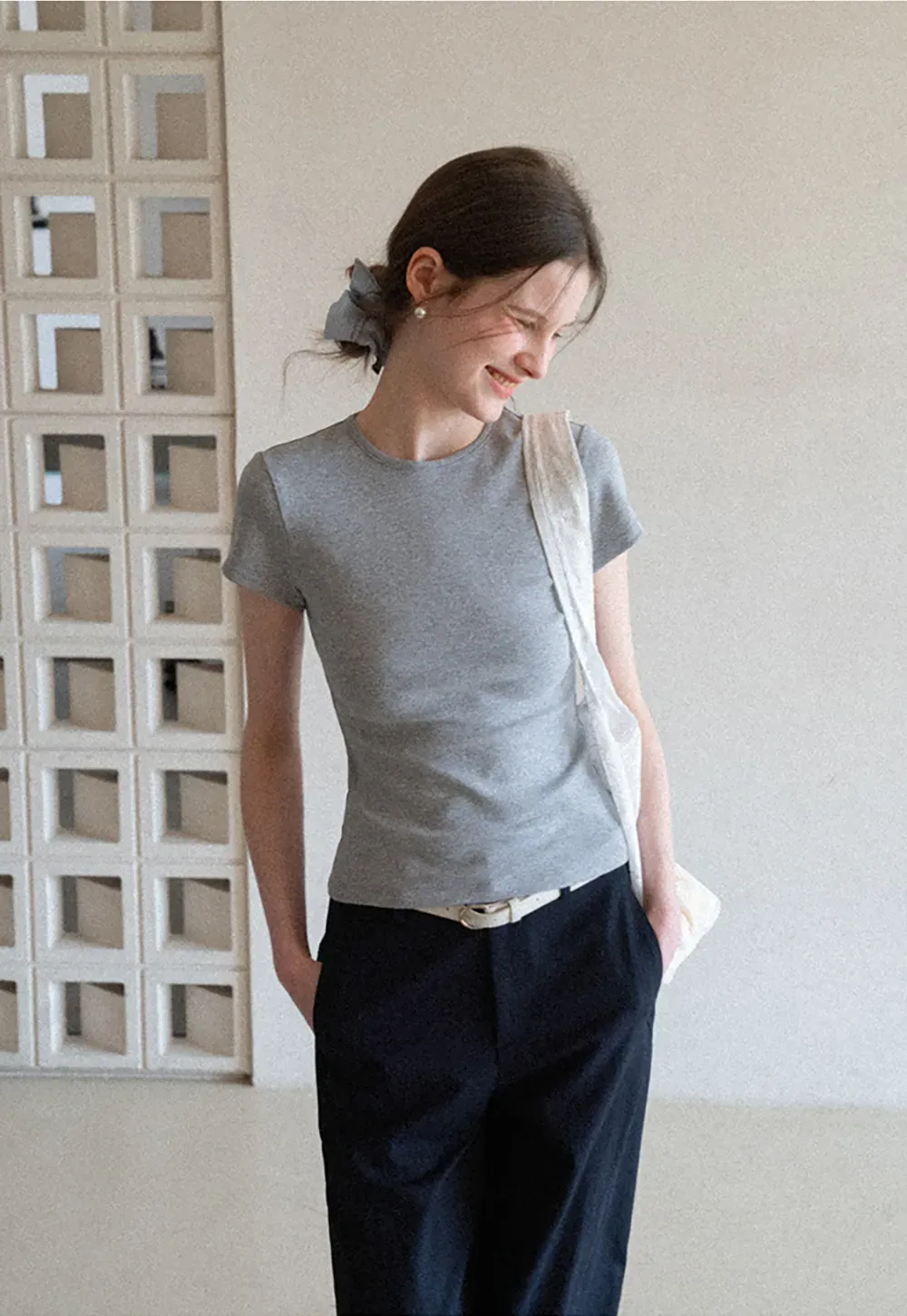 Wide Leg Casual Pants with Front Pockets