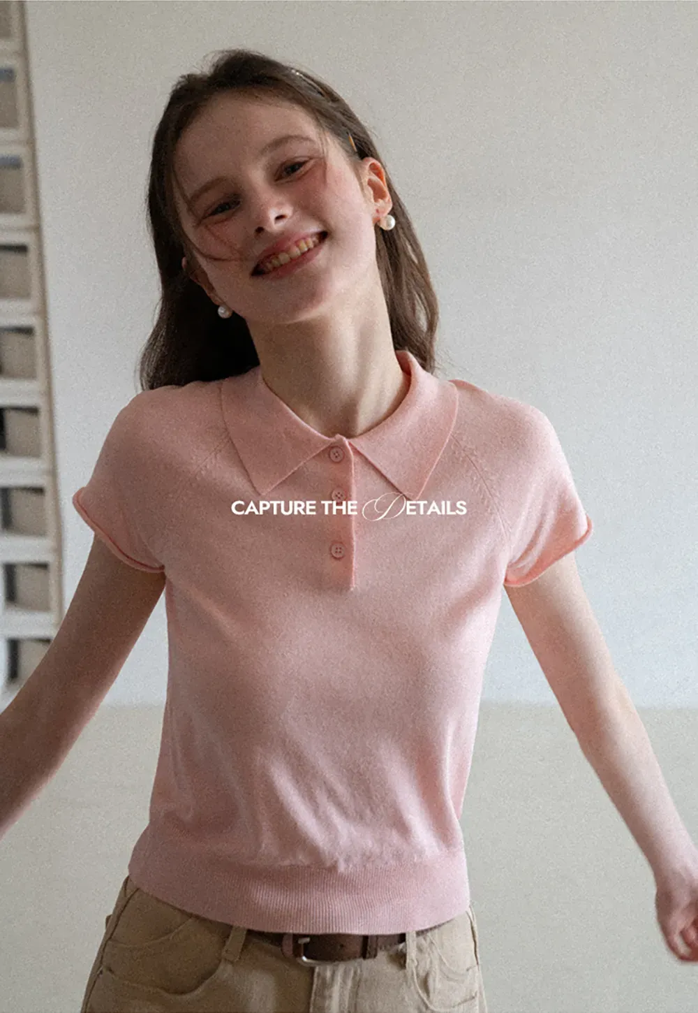 Short Sleeve Knit Polo Shirt