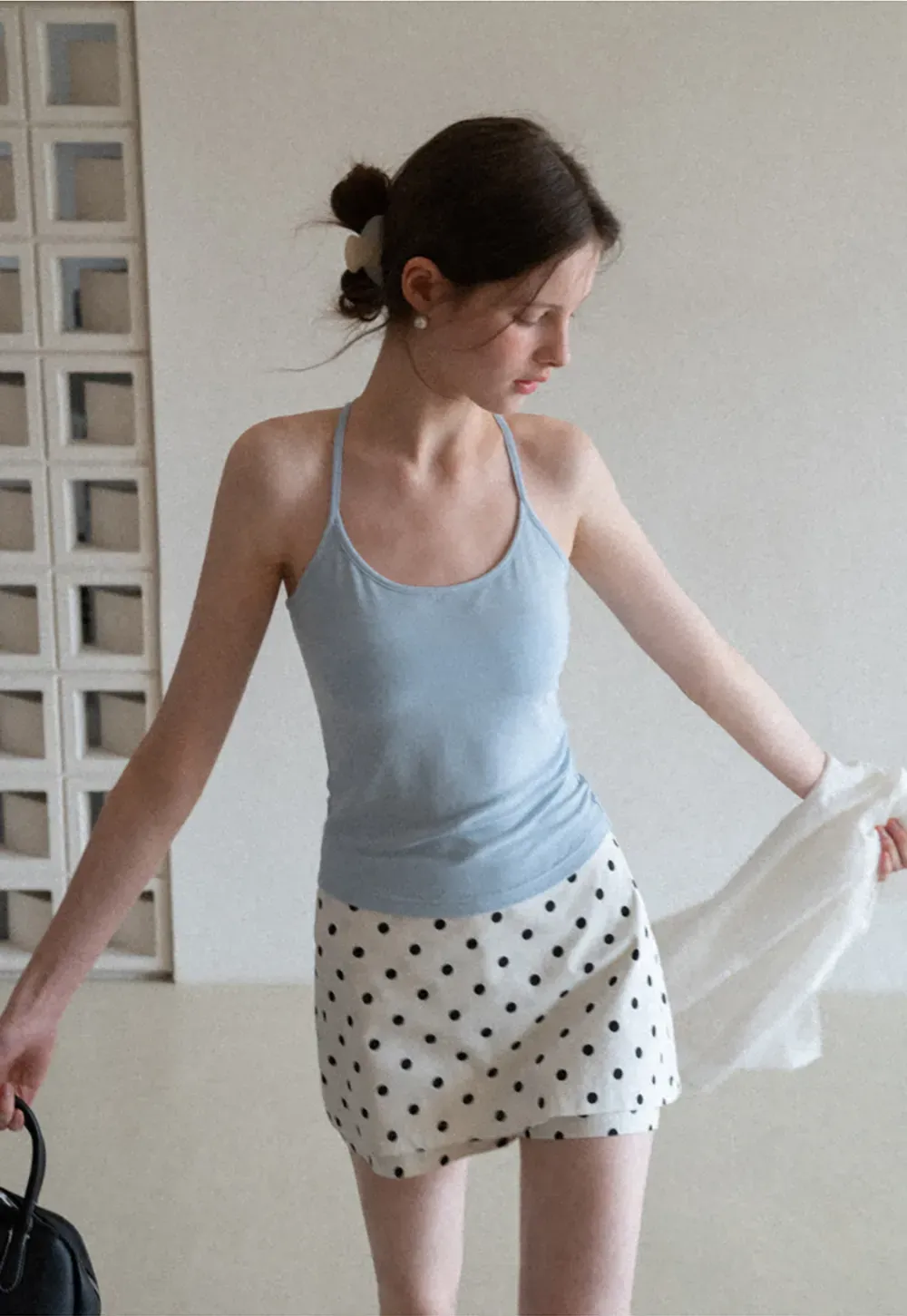 Slim Fit Tank Top with Thin Straps