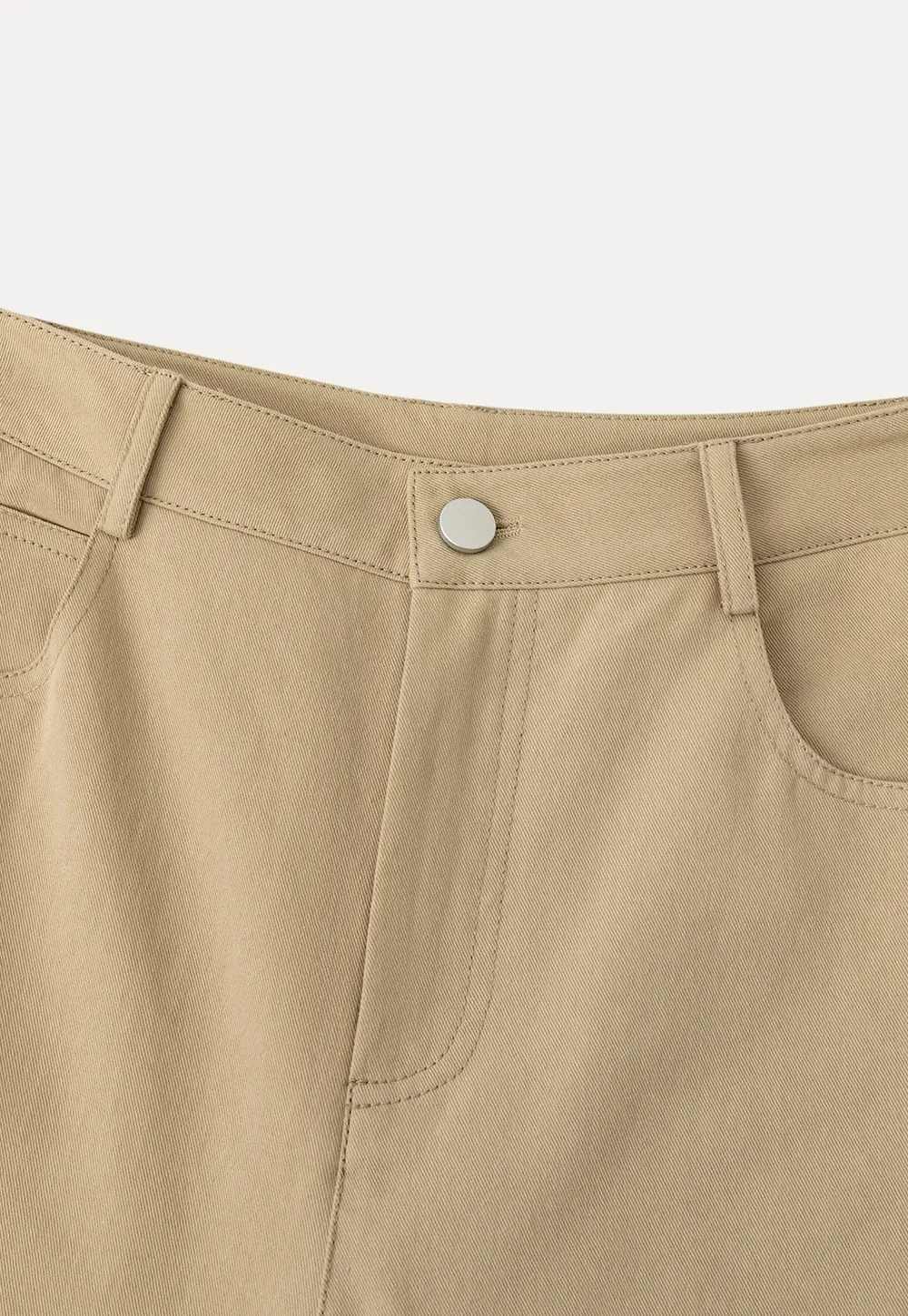 Wide Leg Casual Pants with Back Pockets