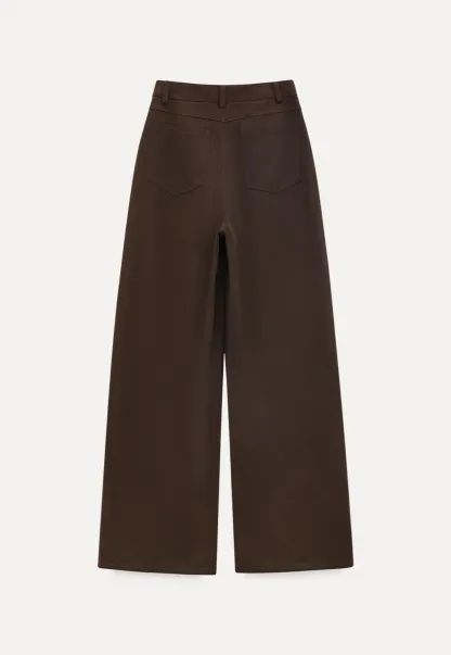 Wide Leg Casual Pants with Front Pockets