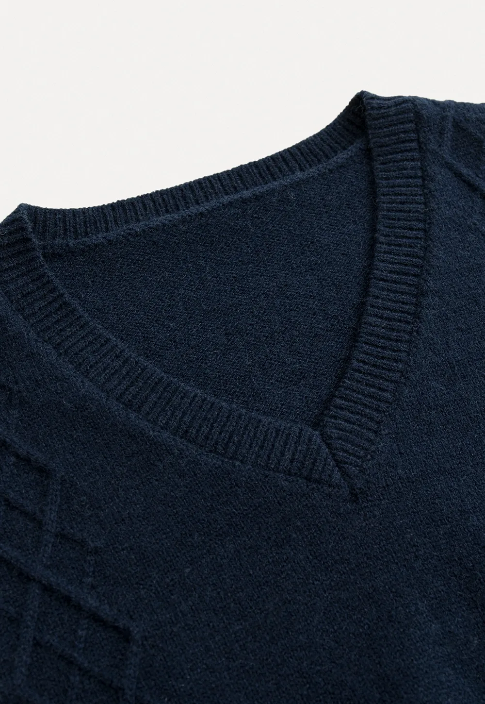 Women Vintage V Neck Knit Sleeveless Sweater