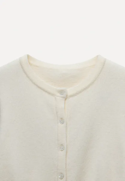 Women's Casual Crewneck Knit Cardigan