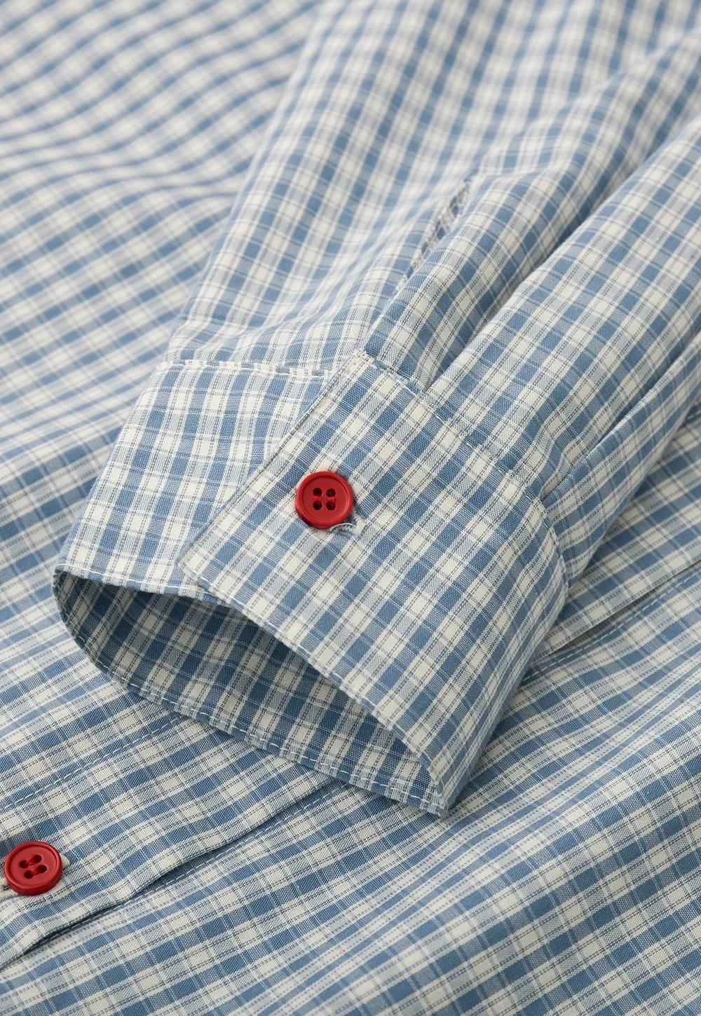 Oversized Checkered Button Up Shirt with Pocket Design