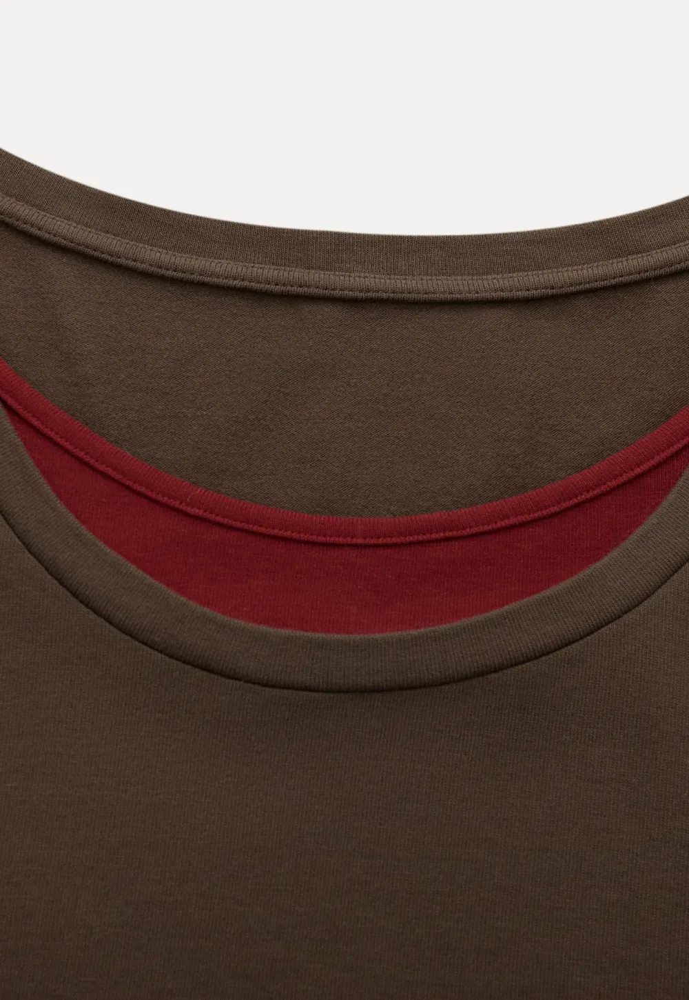 Long Sleeve Round Neck Top Simple Design Women's T-Shirt