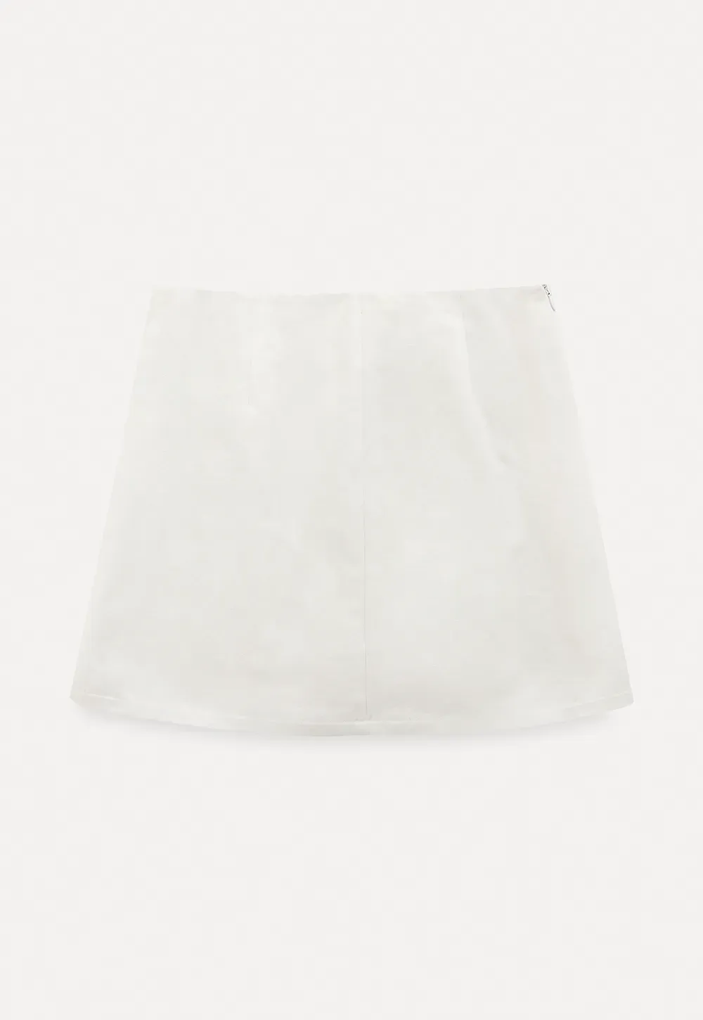 A-line mini skirt with clean lines and simple design