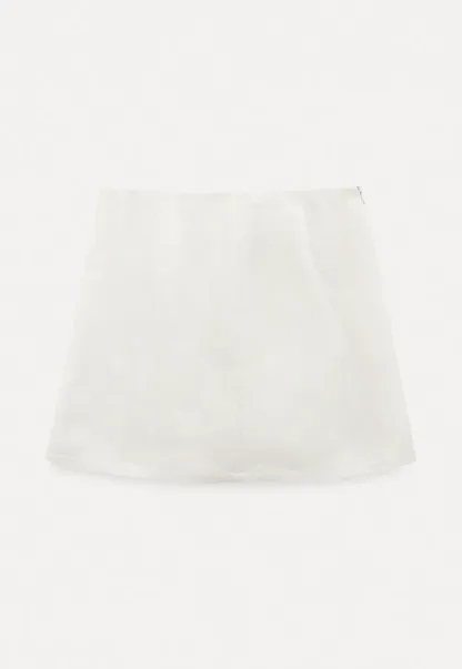 A-line mini skirt with clean lines and simple design