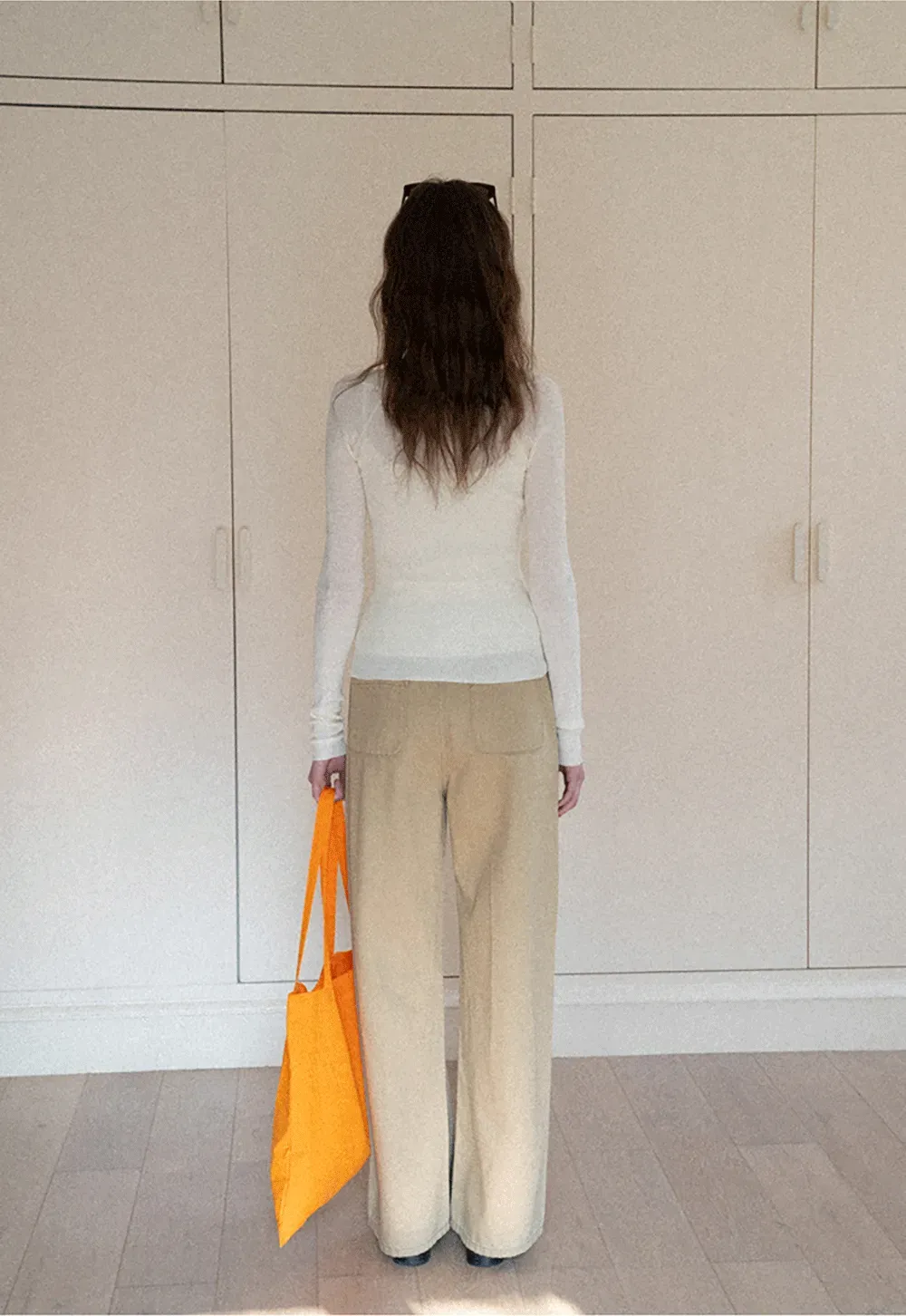 Woolen knit sweater and tank top