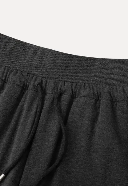 T shirt and casual pants with drawstring waist