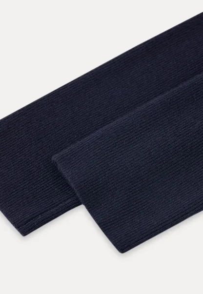 Knit Sweater with Collar and Tie Detail