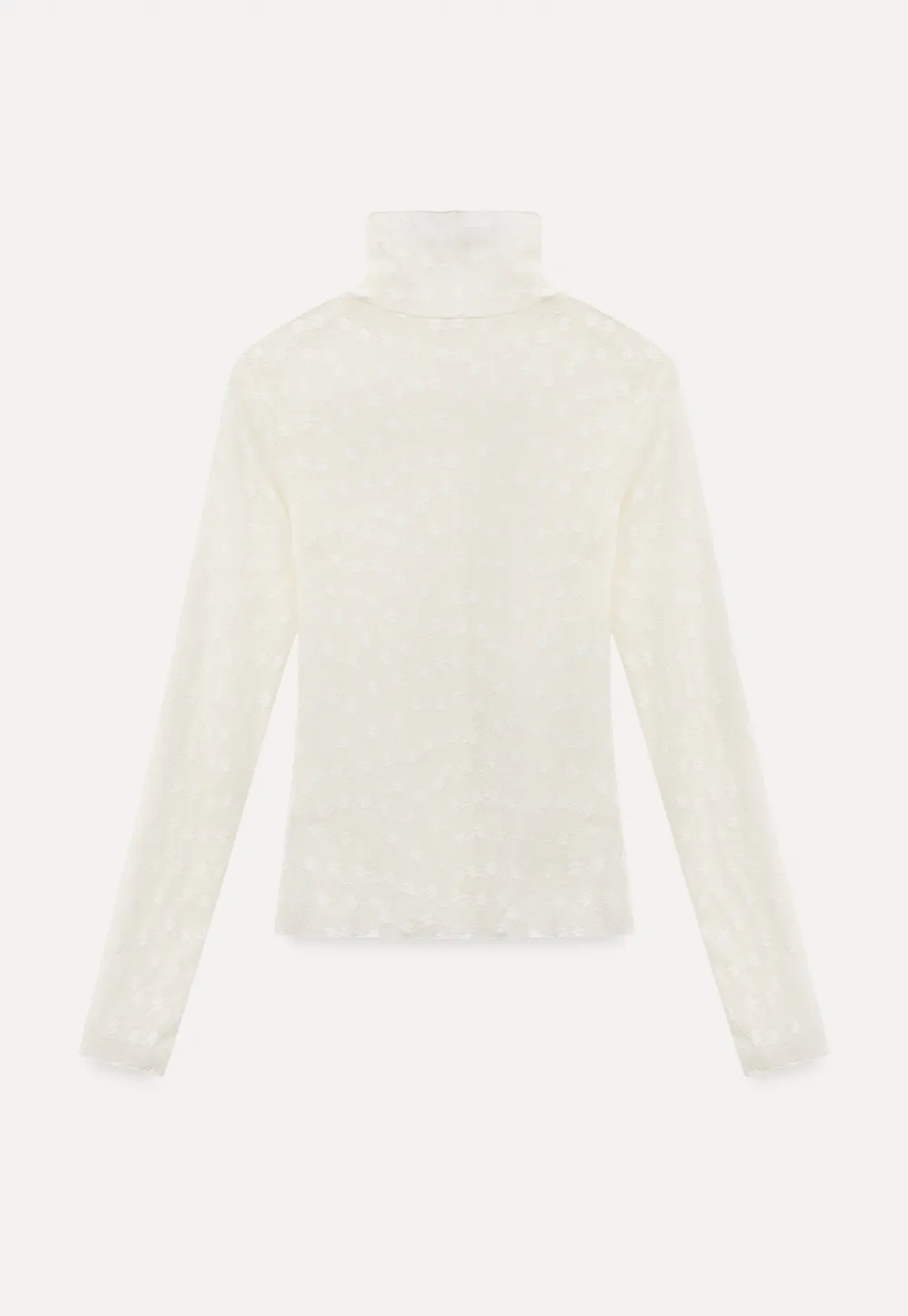 Sheer Star Print Long Sleeve Top