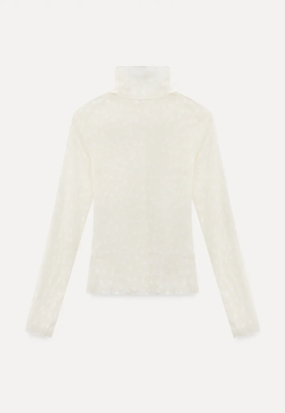 Sheer Star Print Long Sleeve Top