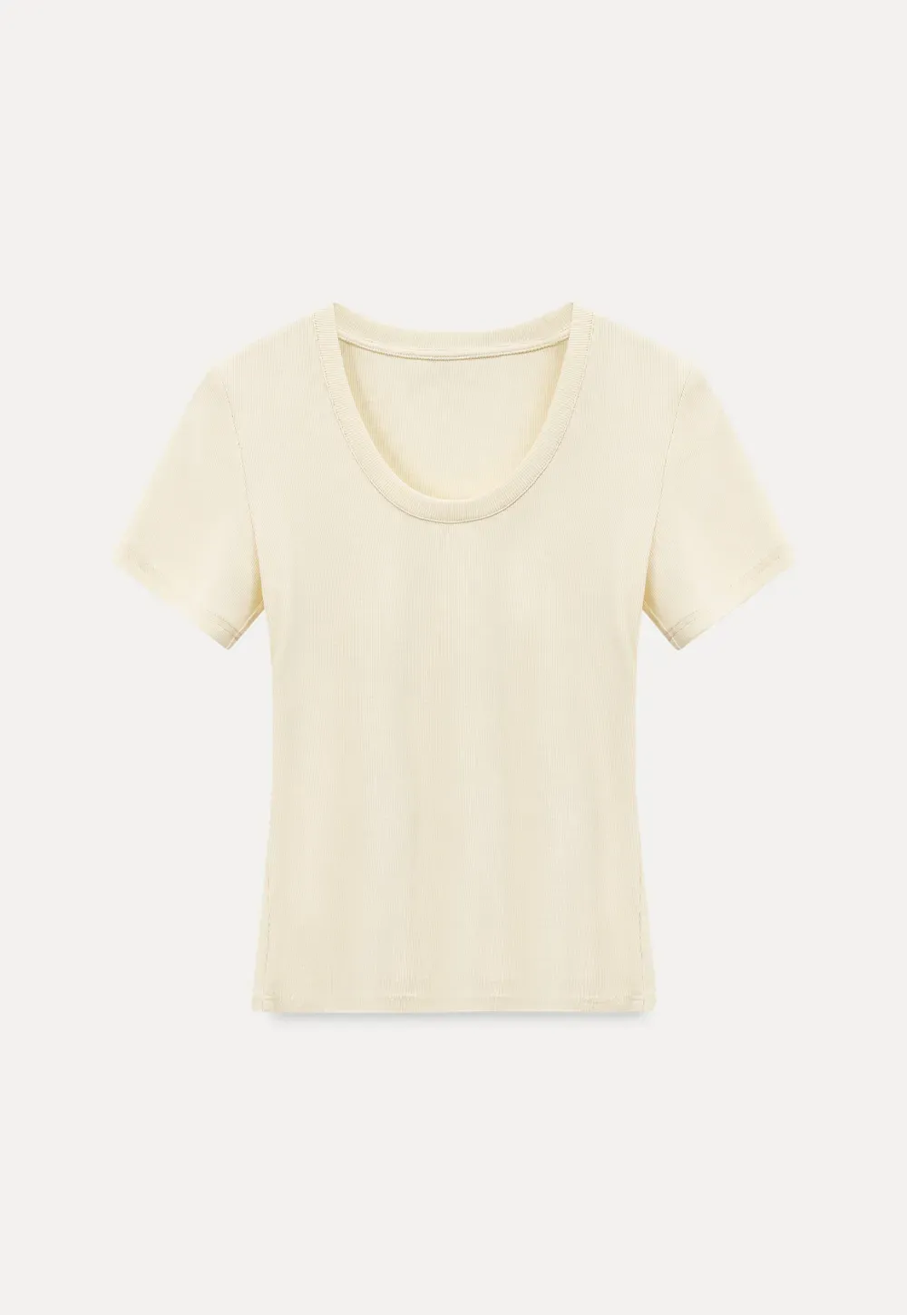 Short Sleeve Crop Top with Back Buttons