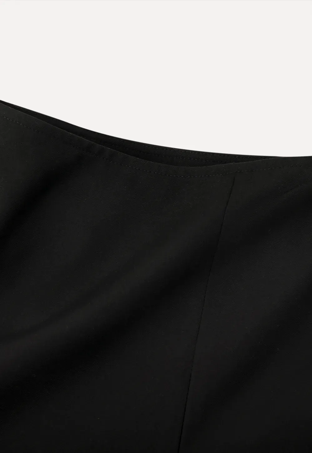 Plaid Skirt with Front Slit