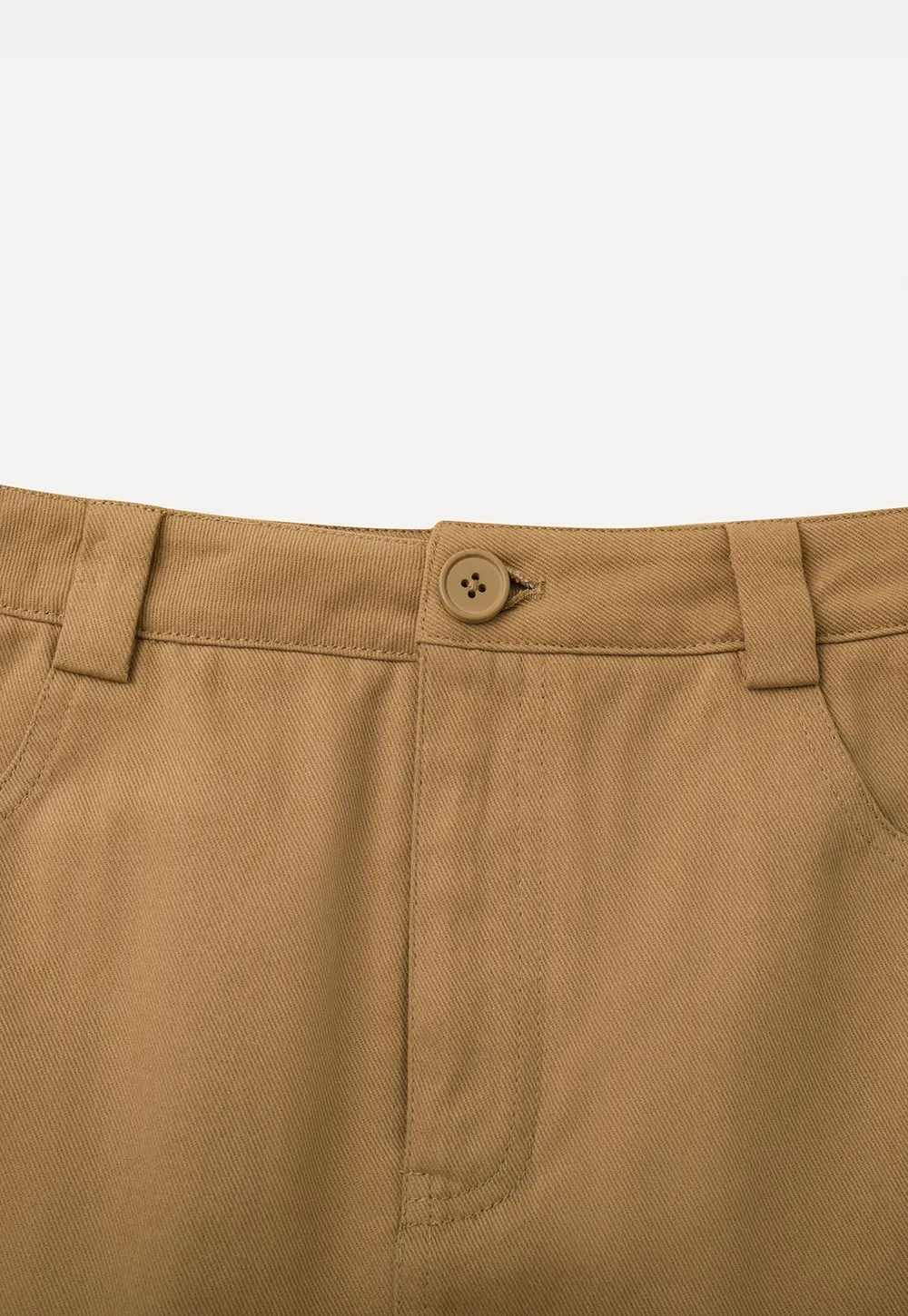 High waist pleated mini skirt with button front design