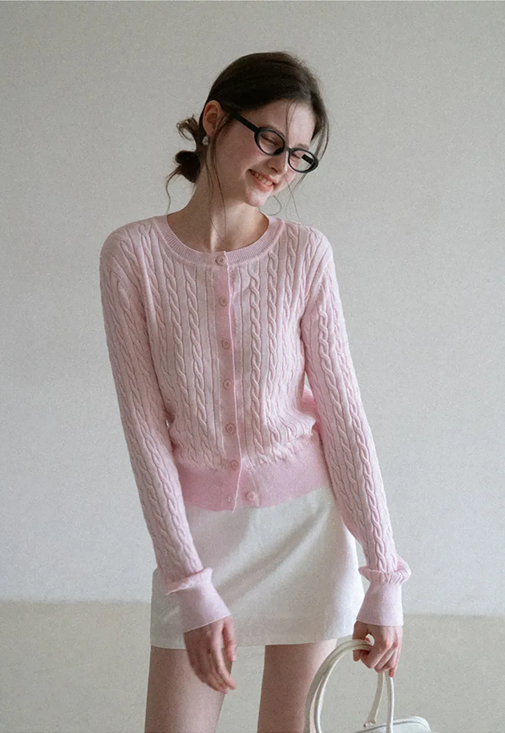 Cable Knit Long Sleeve Sweater Top