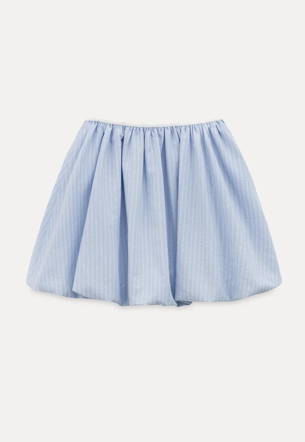Puffed skirt with drawstring waist