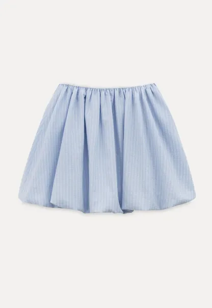 Puffed skirt with drawstring waist
