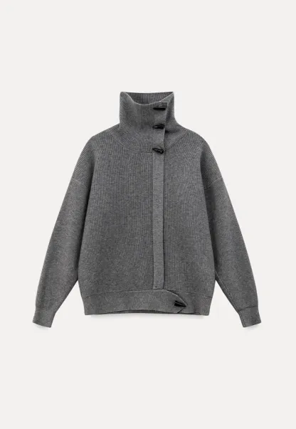 Turtleneck Knit Sweater for Women