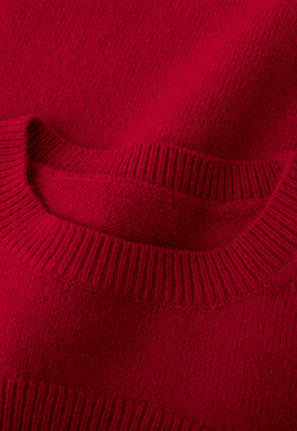 Cutout Detail Round Neck Knit Sweater