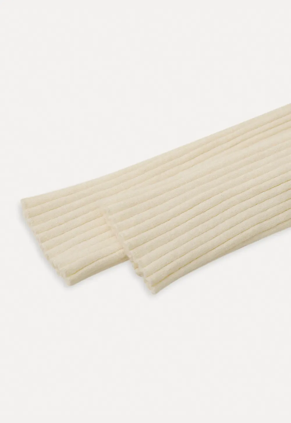 Ribbed knit sweater with boat neck and long sleeves