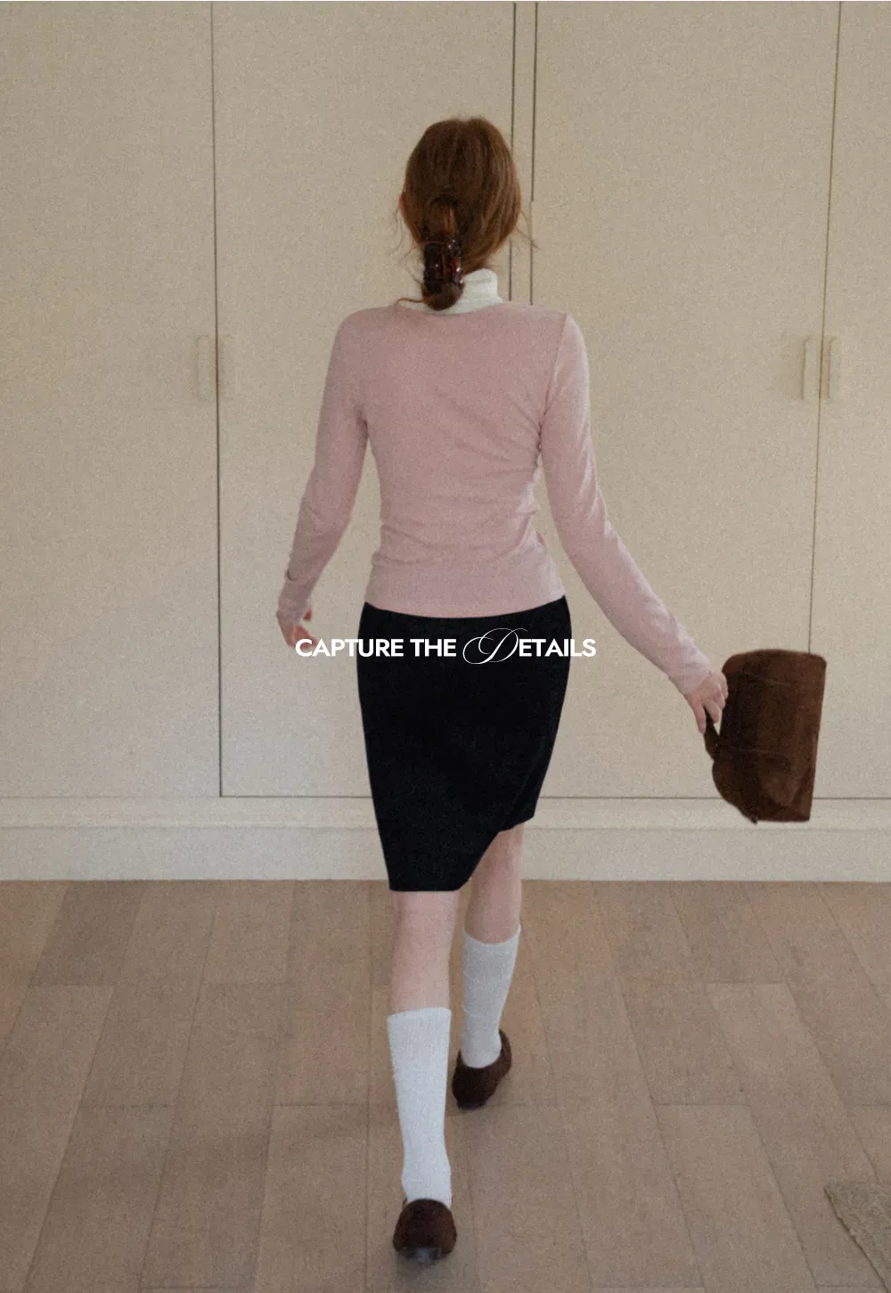 Stylish Gray Long-Sleeve Turtleneck Top