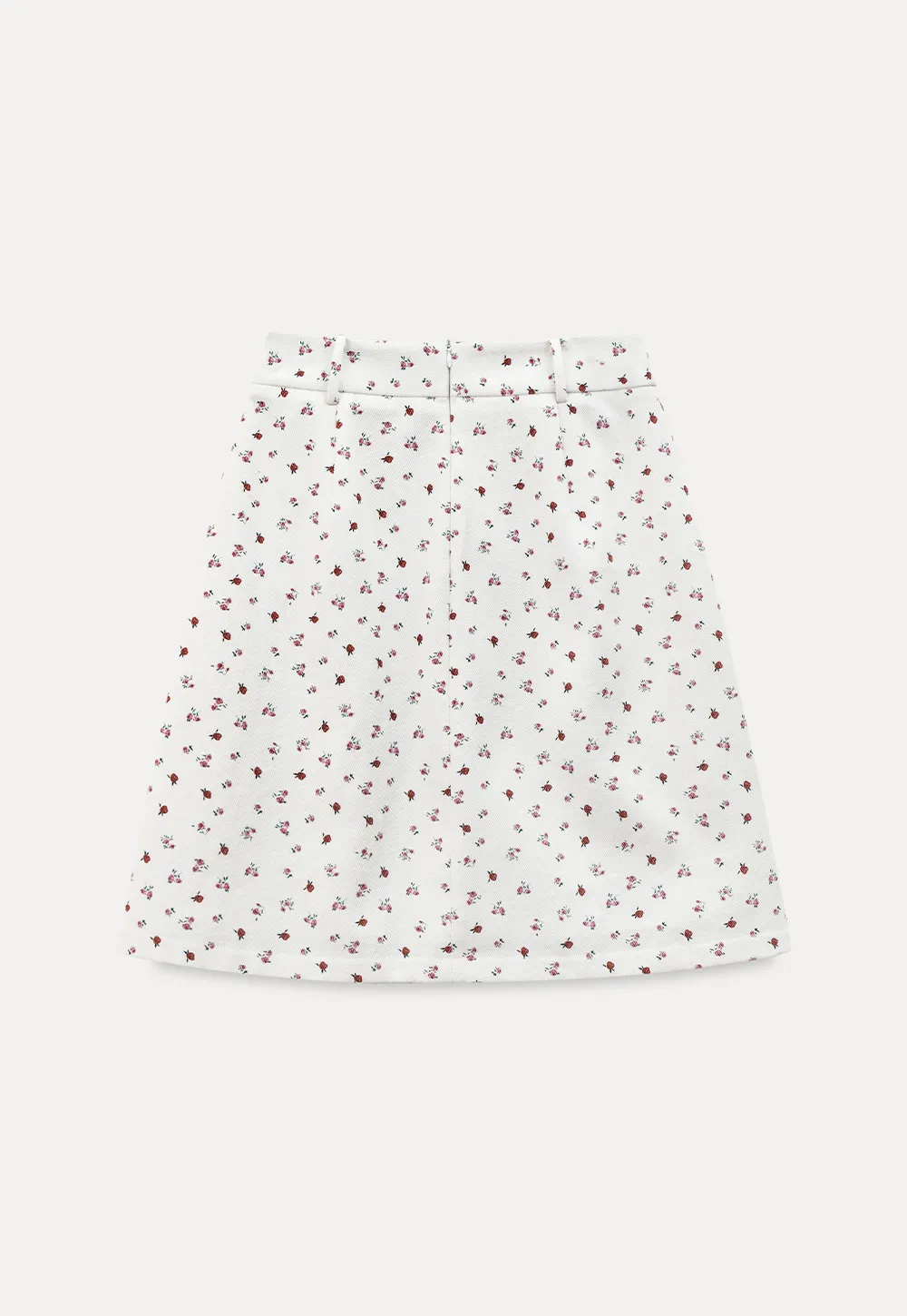 Pleated skirt with floral print