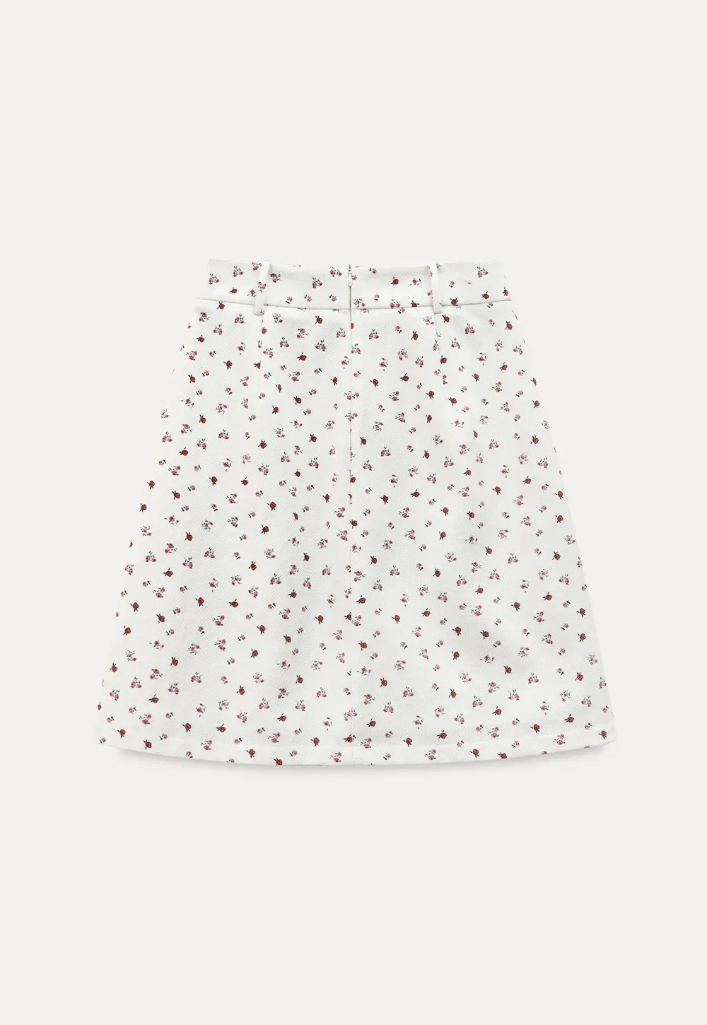 Pleated skirt with floral print