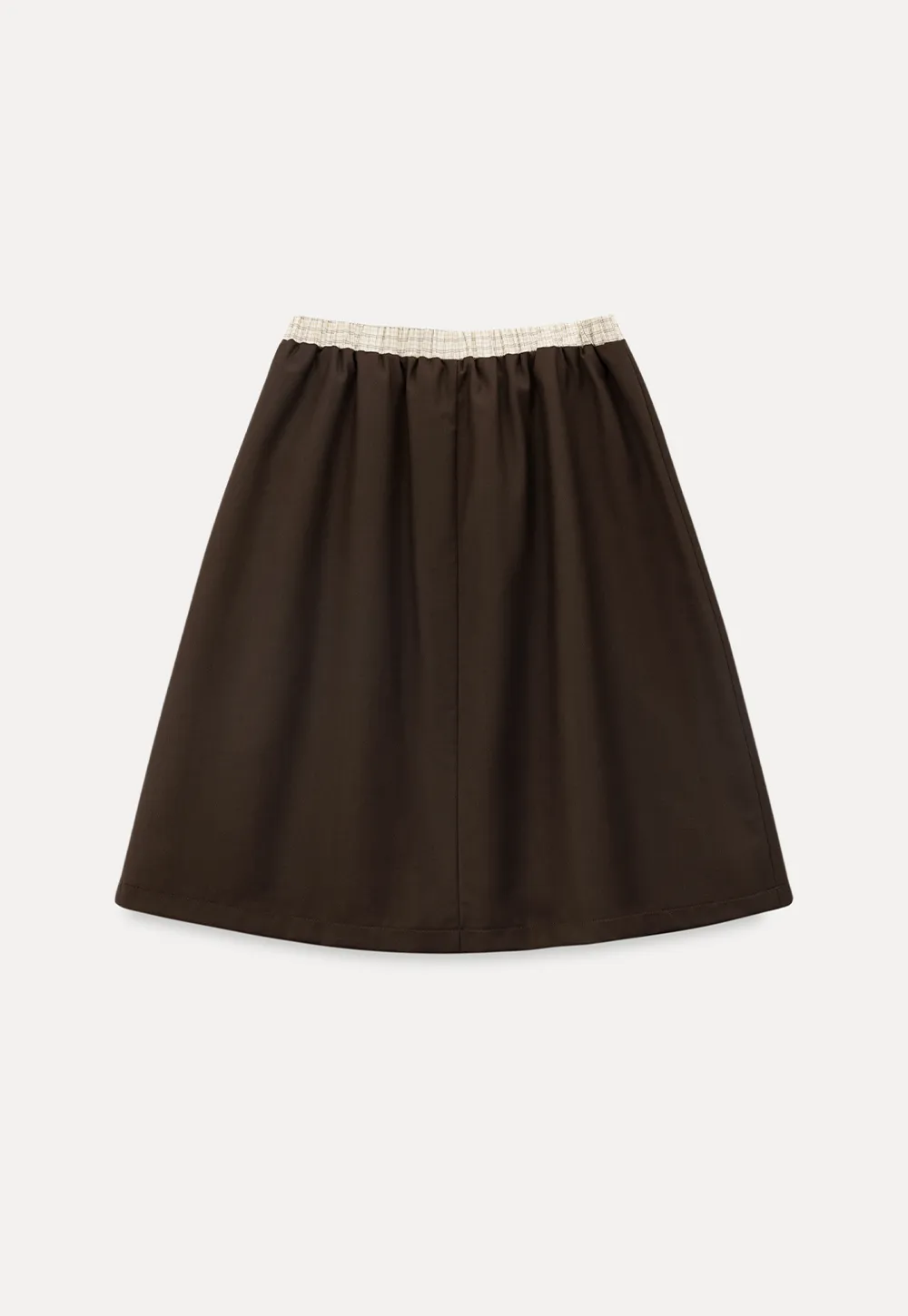 Pleated Drawstring Waist Skirt