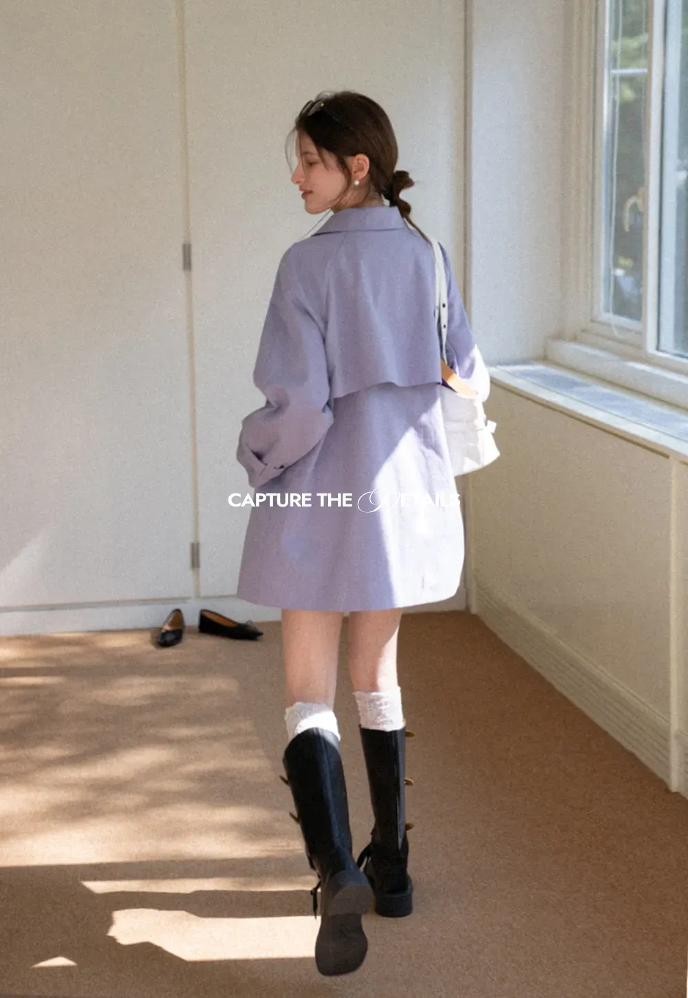 Elegant Double Breasted Short Jacket