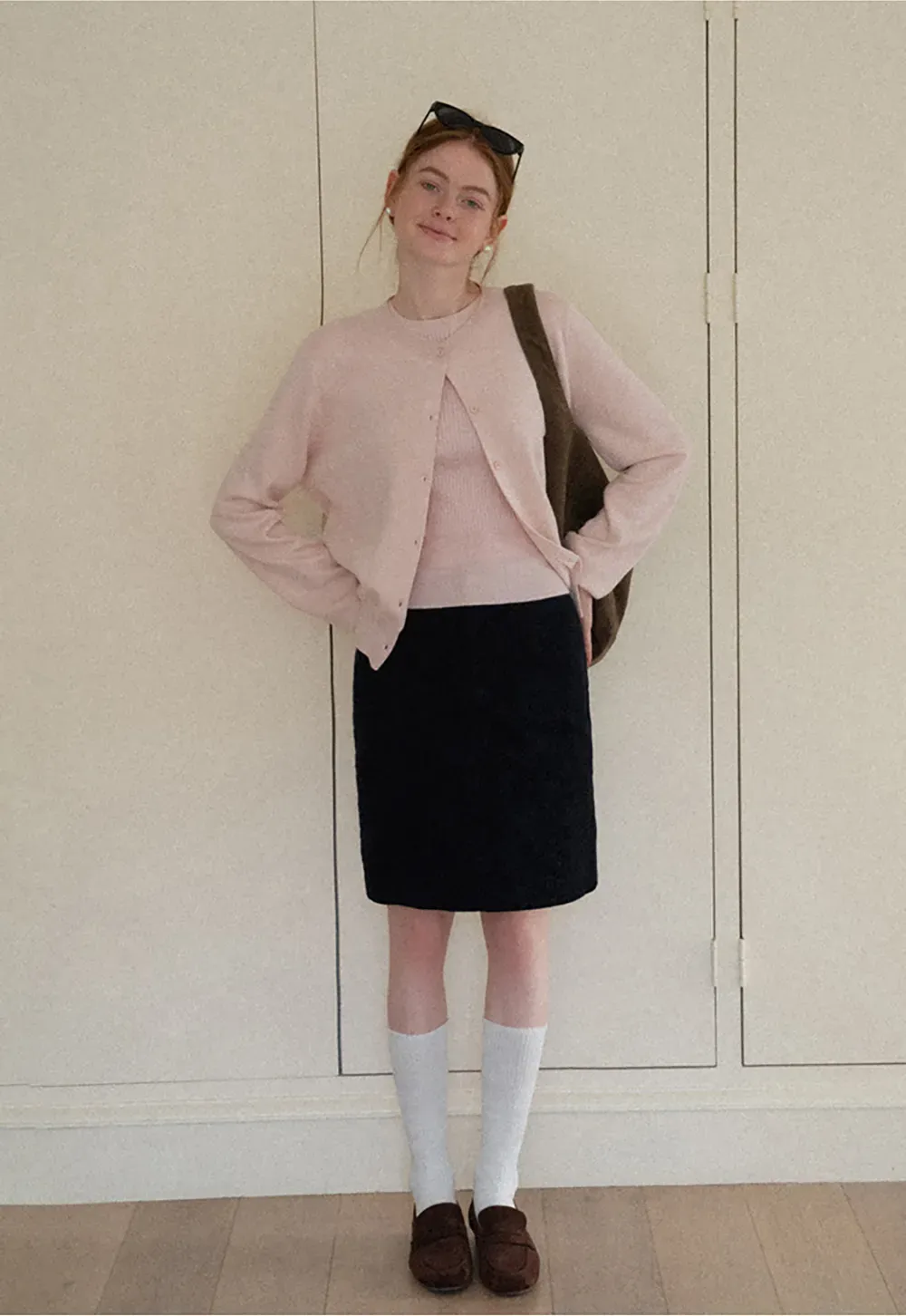 Corduroy Mini Skirt A-Line Design Women's Fashionable Bottoms