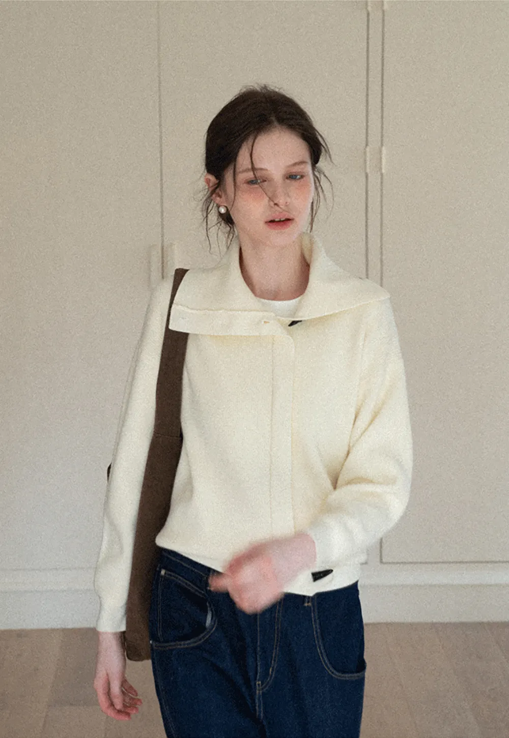 Turtleneck Knit Sweater for Women