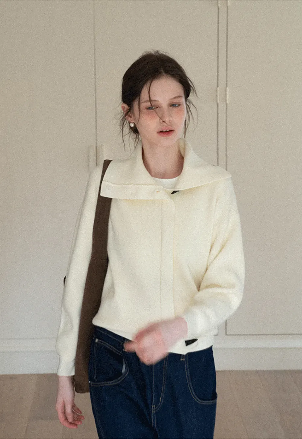 Turtleneck Knit Sweater for Women