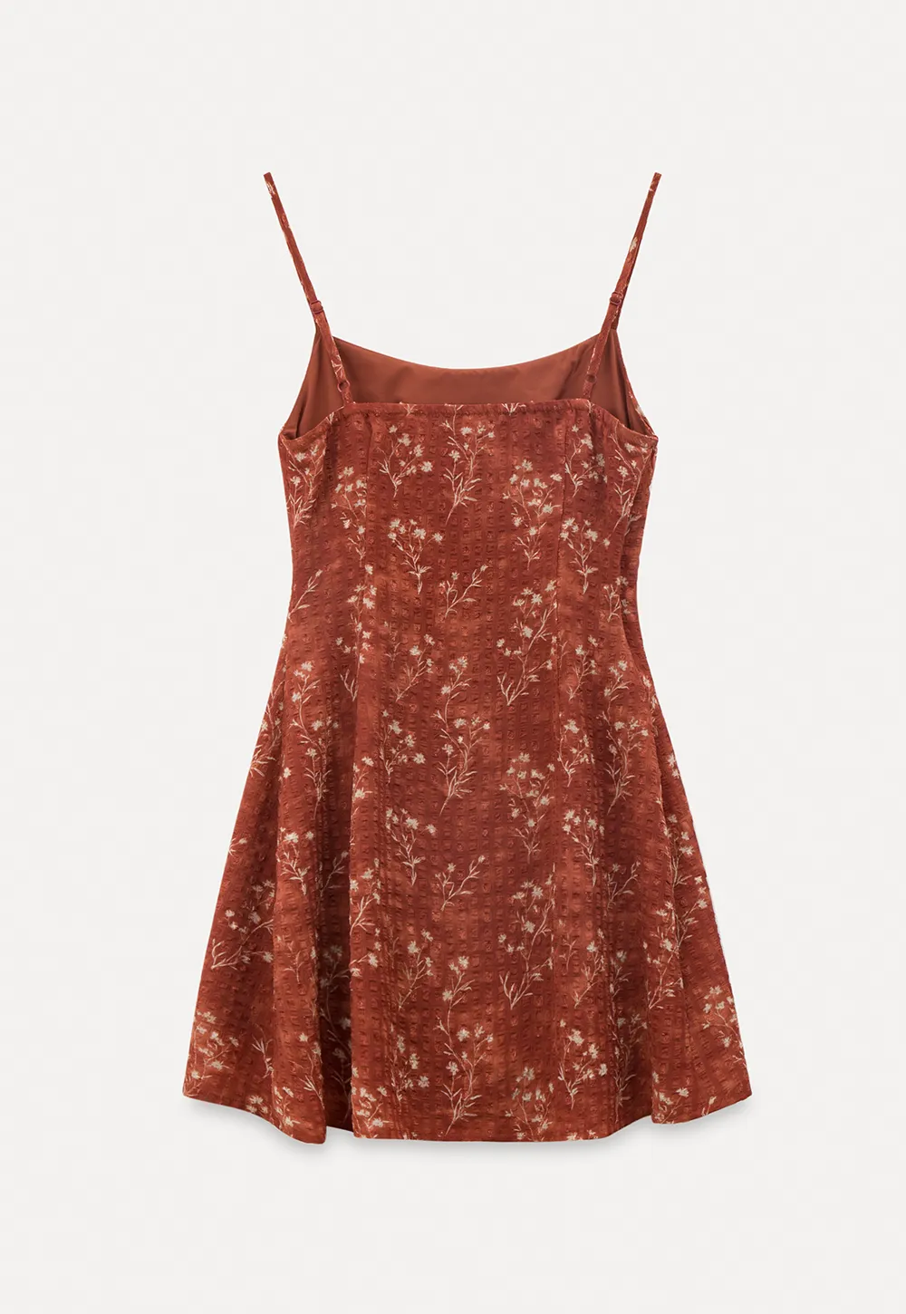 Floral Print Slip Dress with Thin Straps