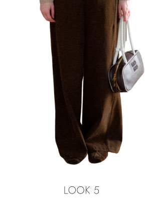 LOOK 5 - Oversized Wide Leg High Waist Casual Pants