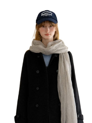 LOOK 6 - Double Breasted Peaked Collar Wool Coat