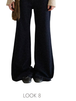 LOOK 8 - Flared Cut High Waist Denim Jeans
