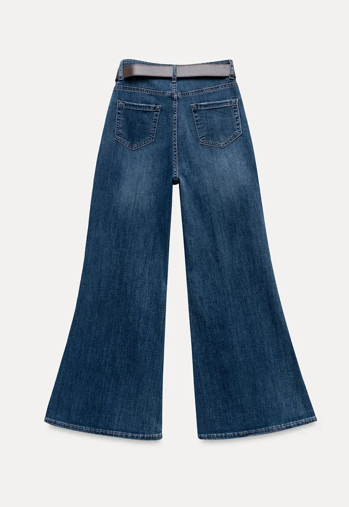 High-Waist Flared Jeans
