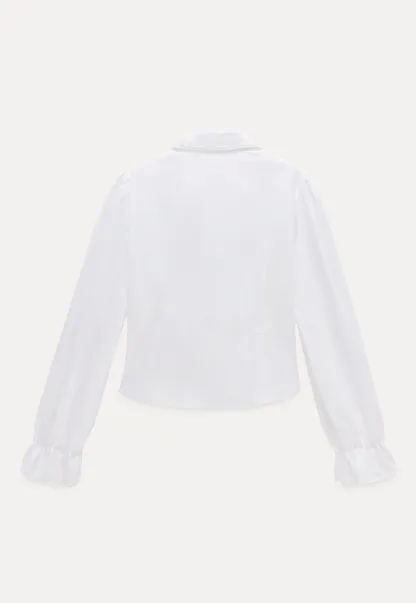 Women's Peter Pan Collar Long Sleeve Blouse