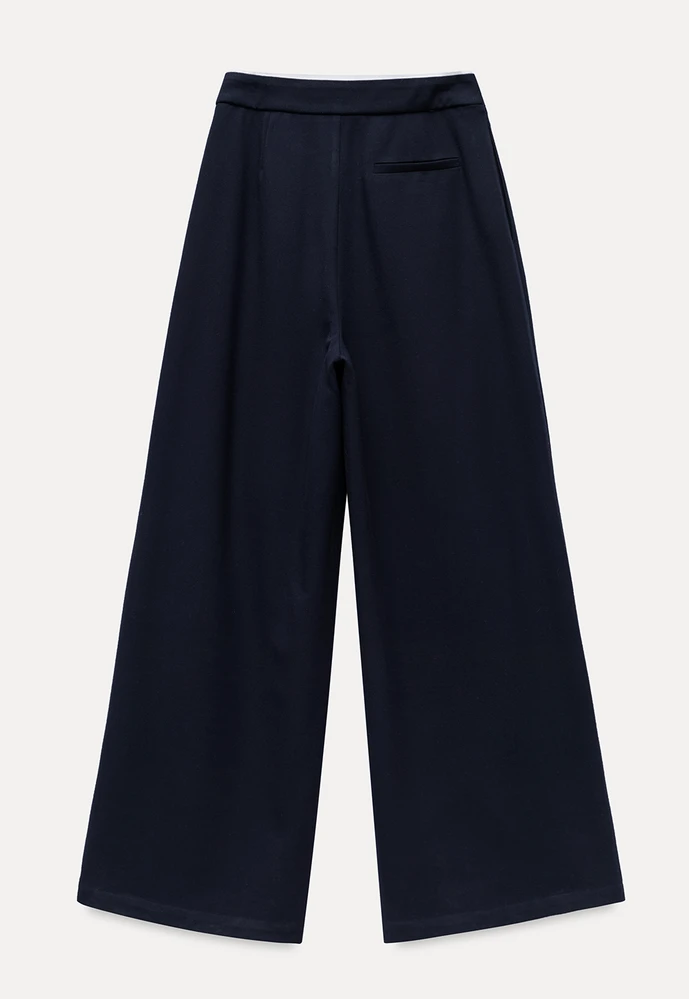 Drawstring Wide-Leg Pants