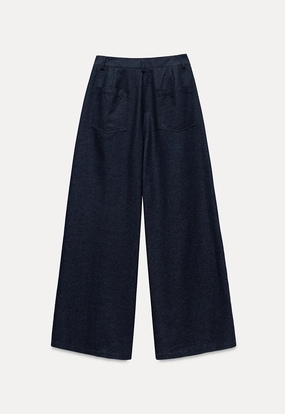 Women's High Waist Pleated Wide Leg Trousers