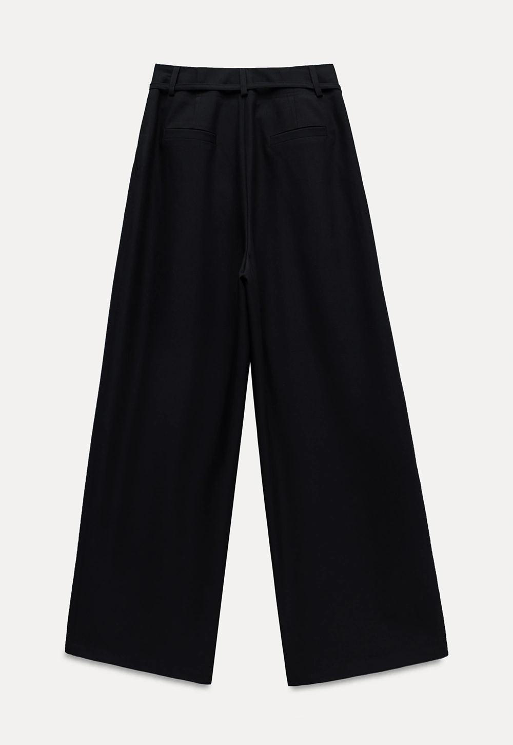 Pleated Wide-Leg Trousers