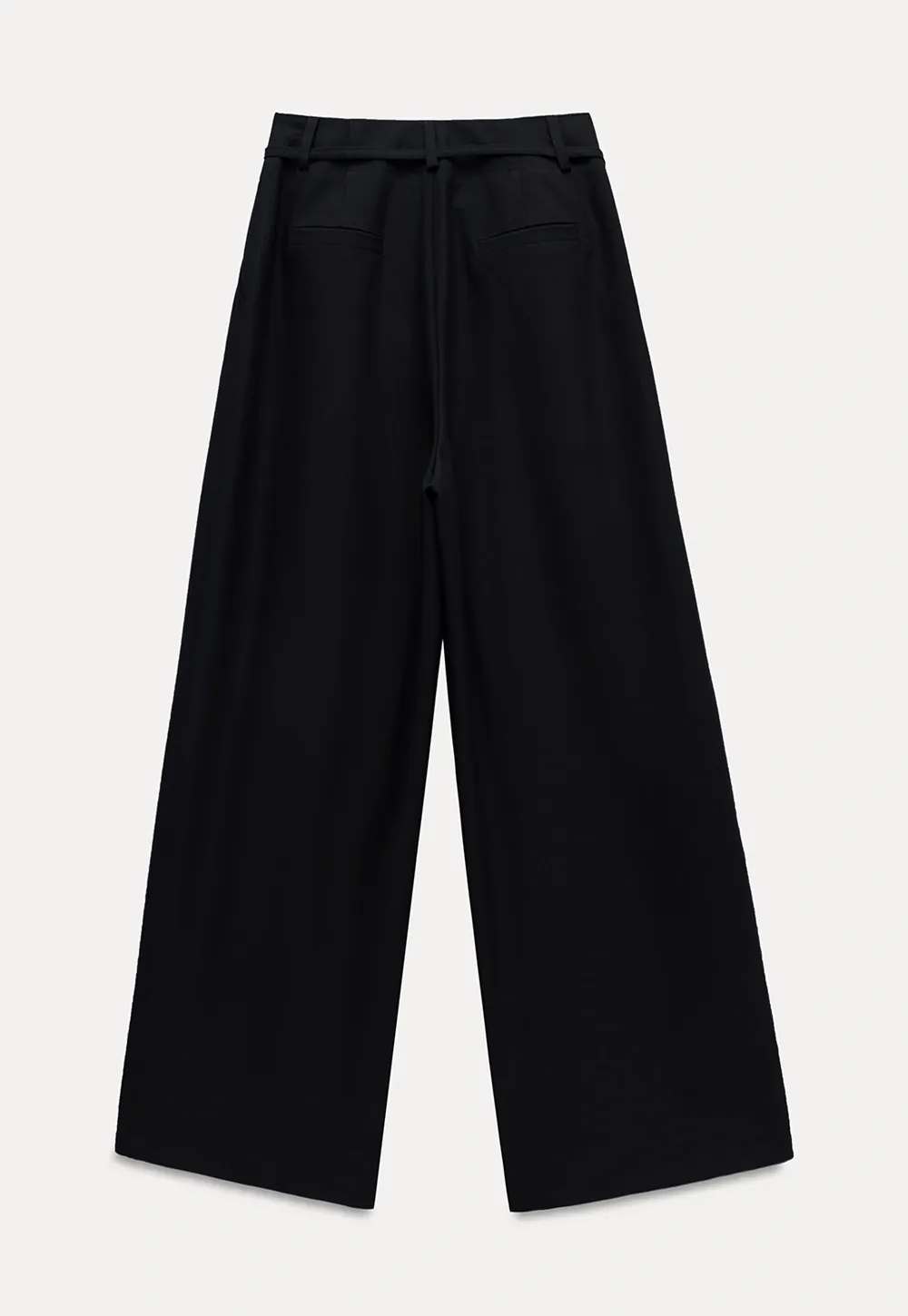 Pleated Wide-Leg Trousers