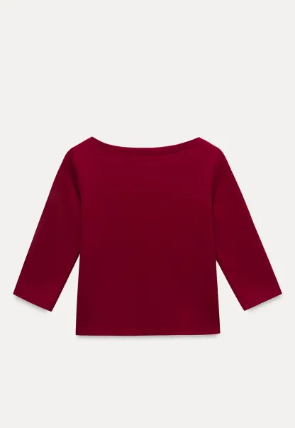 Women's Boat Neck 3/4 Sleeve Top