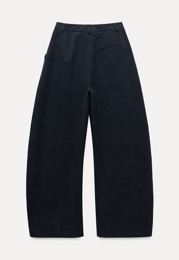 Wide-Leg Pleated Pants