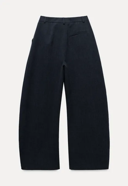 Wide-Leg Pleated Pants